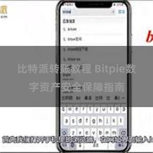 比特派转账教程 Bitpie数字资产安全保障指南