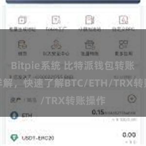 Bitpie系统 比特派钱包转账教程详解，快速了解BTC/ETH/TRX转账操作