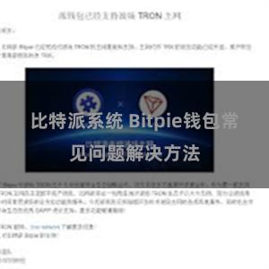 比特派系统 Bitpie钱包常见问题解决方法