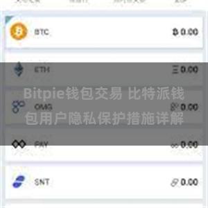 Bitpie钱包交易 比特派钱包用户隐私保护措施详解