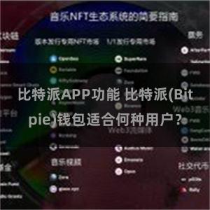 比特派APP功能 比特派(Bitpie)钱包适合何种用户？