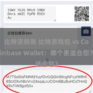 比特派转账 比特派钱包 vs Coinbase Wallet：哪个更适合您？